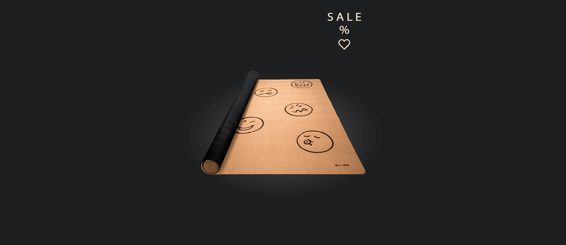 Spielmatte aus Kork Smileys