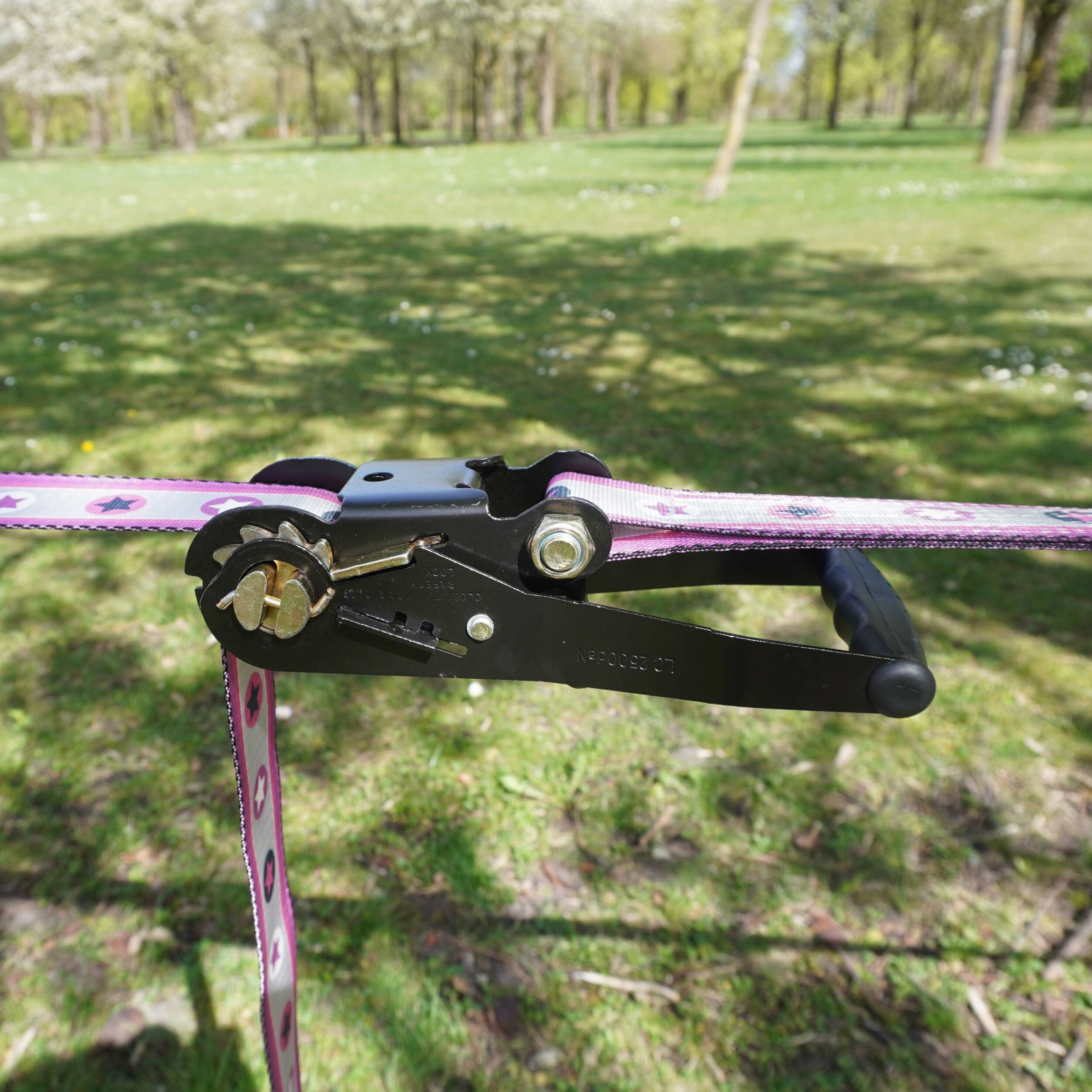 Slackline Set PINK STARS 25m – Bild 5