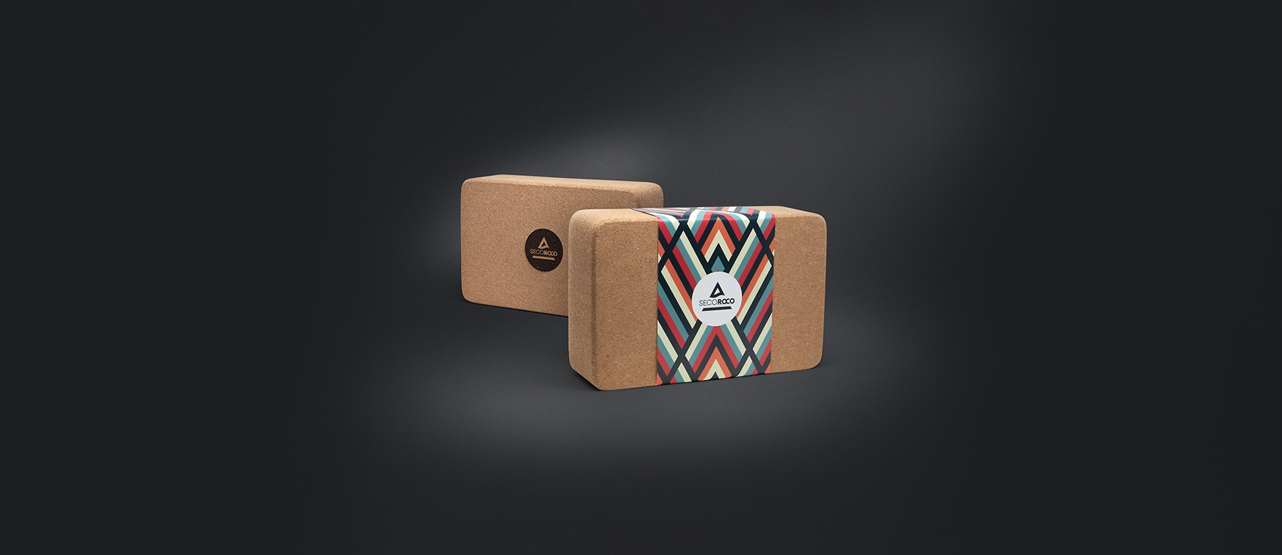 Yogablock aus Kork Doppelpack (2 Stück)