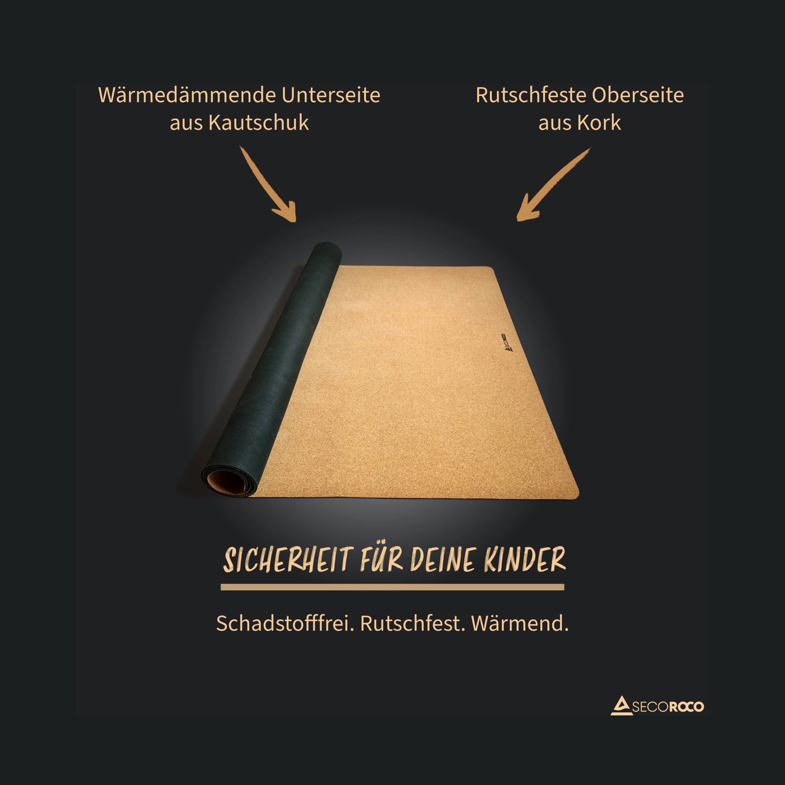 Spielmatte Natur 140x110 cm – Bild 3