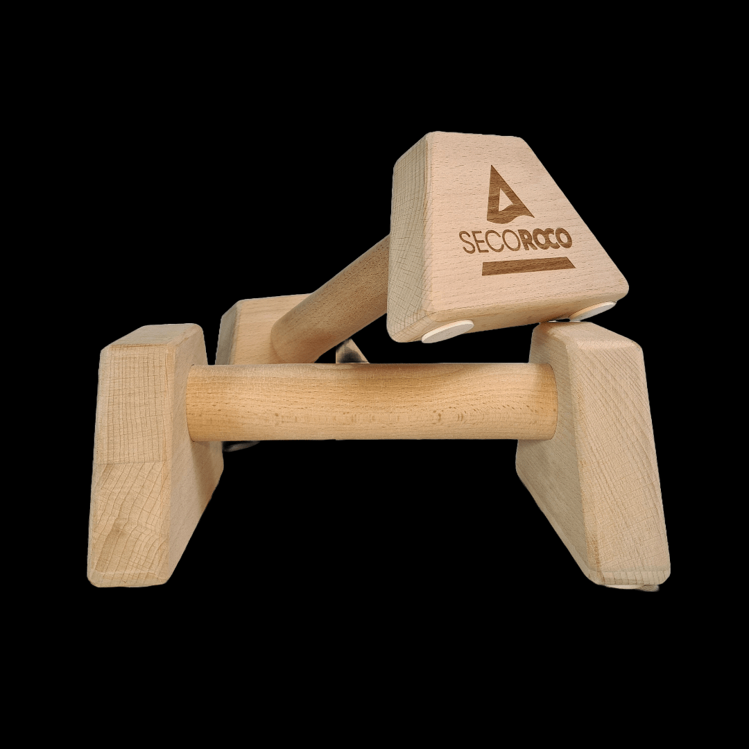 Liegestützgriffe aus Buchenholz – Bild 3